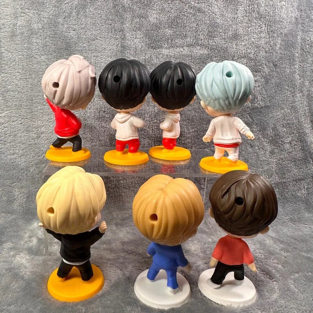 McDonald's K-Pop Chibi Figure Lot of 7 Mixed Year Promo‎ Collectible Toys